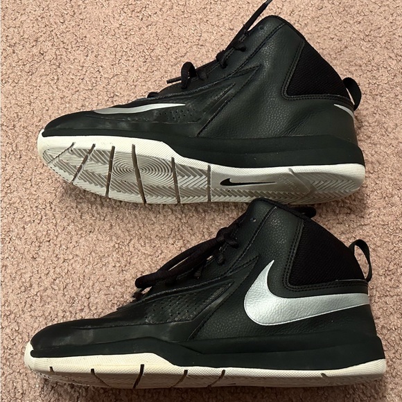 Nike Team Hustle D7 Retro Black Basketball High Top Shoes Athletic Sneakers 3Y - Picture 10 of 14